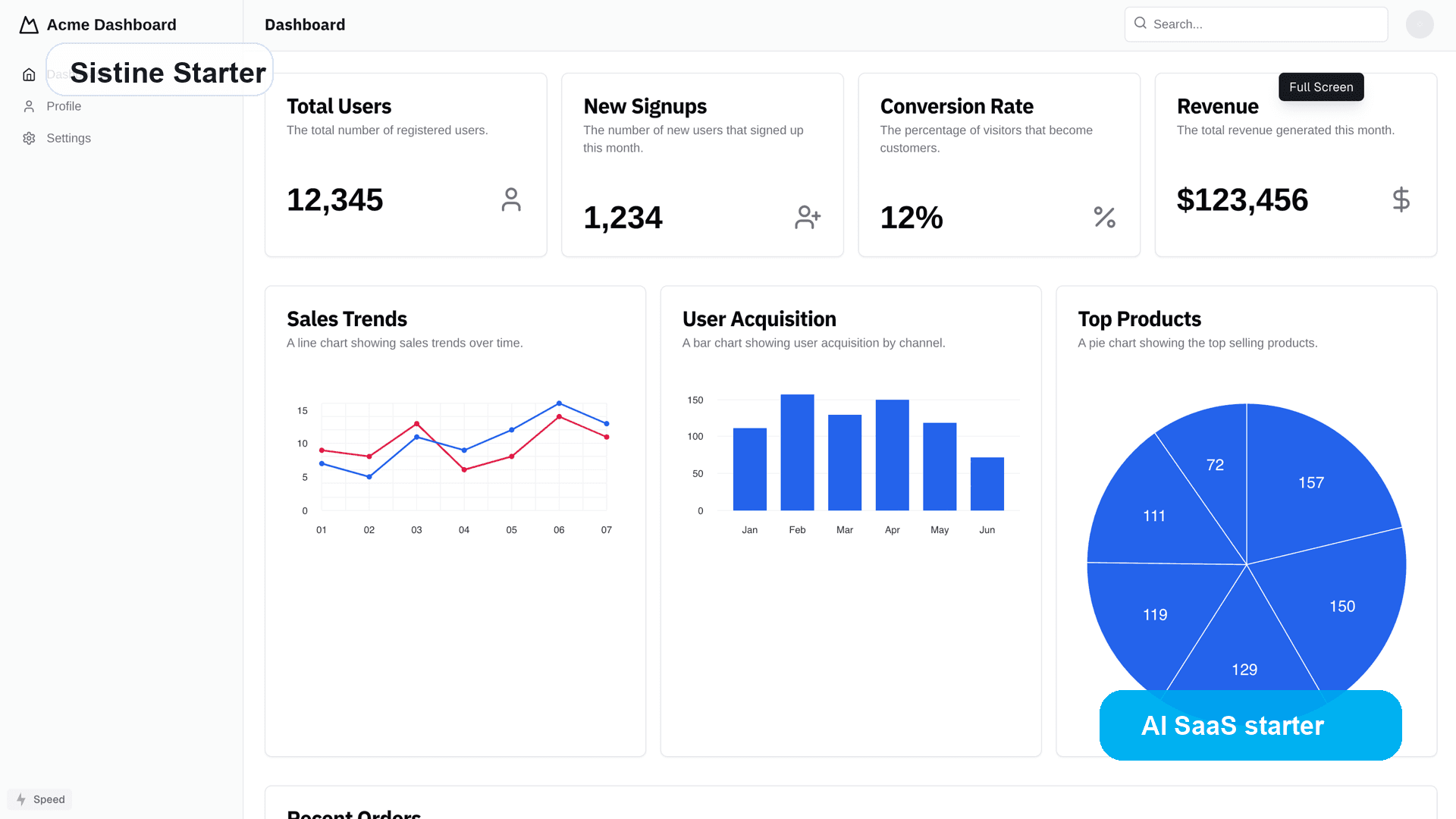 Product interface preview